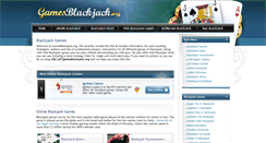 Desktop Screenshot of gamesblackjack.org