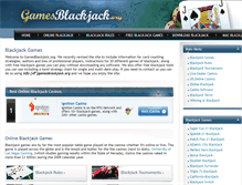 Tablet Screenshot of gamesblackjack.org